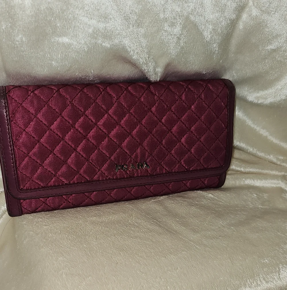 Prada Project Burgundy Quilted Wallet - Picture 3 of 12